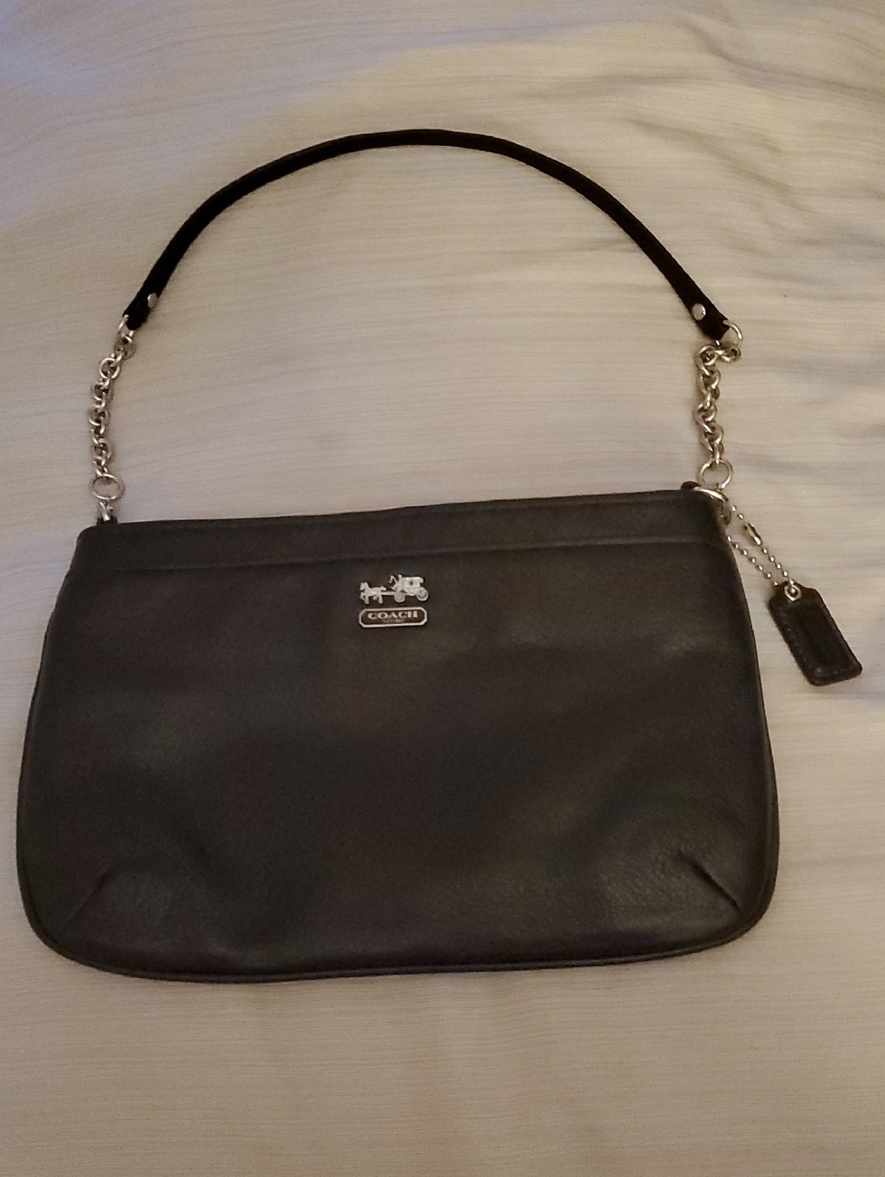 Coach Black Leather Shoulder Bag